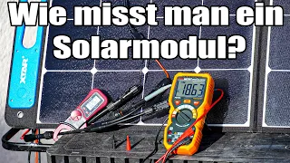 Wie misst man ein Solarmodul? Falt Solarmodule XTAR100 messen. Wie viel Watt erzeugt ein Solarmodul?