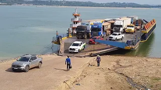 Travessia da balsa Rio Tapajós Itaituba PA # 153