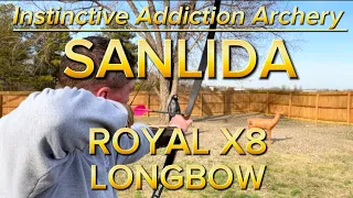 SANLIDA ROYAL X8 LONGBOW SHOOTING TEST! MY REAL THOUGHTS ON IT.