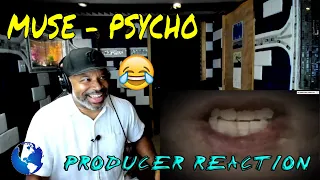 Muse   Psycho Official Lyric Video - Producer Reaction