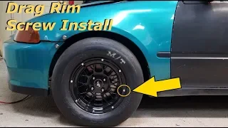 Drag Rim Screw Install