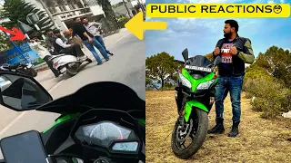 Public Reaction 😳 On Baby Superbike KAWASAKI NINJA 300 😍