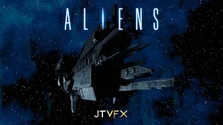 (JTVFX) Aliens (1986) - USS Sulaco Flyby (Re-creation)