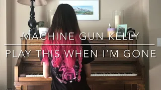 play this when i'm gone - Machine Gun Kelly (cover by MacKenzie Lee)