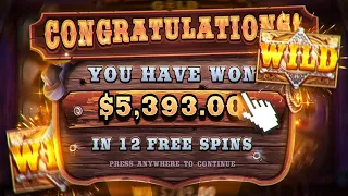 MY BIGGEST WIN ON WILD WEST GOLD! (All in challenge)