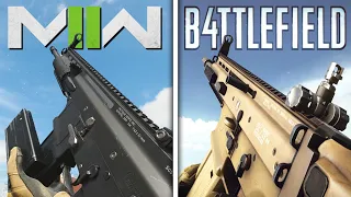 CoD Modern Warfare II vs Battlefield 4 - Weapons Comparison