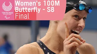 Women's 100M Butterfly - S8 | Final | Swimming | Tokyo 2020 Paralympic Games