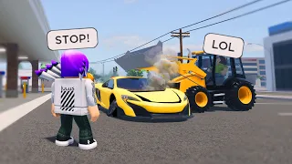 She Destroyed My Car Out Of Anger.. Cops CALLED! (Roblox)