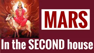 Mars in Second House (Mars 2nd house) with all aspects (Vedic Astrology)