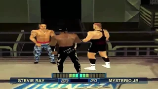 WCW Mayhem - Rey Mysterio Jr. - Full Quest For The Best Mode Playthrough (PS1)