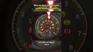 What do you mean by the fault lights on the dashboard?#car #automotive