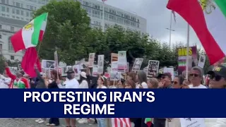 Hundreds rally at SF Civic Center Plaza over Iran's regime