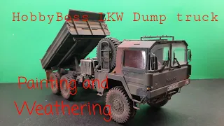 Hobby Boss 1/35 LKW 7 Ton MAN Dump Truck Painting and Weathering (part 2) (Video #49)