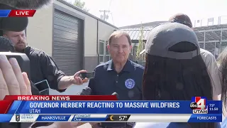 Governor Gary Herbert Reacts to Utah Wildfires