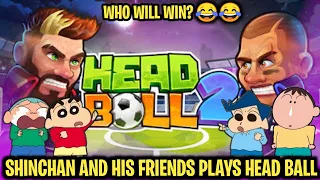 Shinchan vs bo, kazama and masao in head ball 2 😂 | who will win? | shinchan plays head ball 2