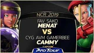 FAV Sako (Menat) vs CYG AVM GamerBee (Cammy) - NCR 2019 - Day 1 Pools - CPT 2019