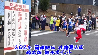 2024 箱根駅伝 往路第2区 権太坂 給水ポイント