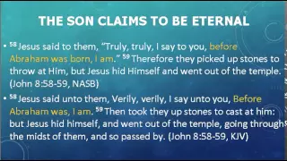 Demonstrating the eternal Son from Scripture