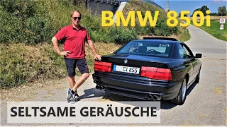 BMW 850i M70 V12 seltsame Geräusche vom Antrieb, Hinterachsdifferential und Kardanwelle defekt.