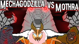 Godzilla GVK| Mechagodzilla Vs Mothra! (Godzilla Comic Dub)
