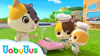 Bayi Kucing menjual Es Krim Enak | Lagu Anak-anak | BabyBus Bahasa Indonesia