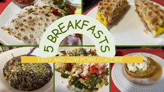 5 Days of Breakfasts  with points/bites | Breakfast Meal Prep | WW Breakfast ideas #whatieatinaday