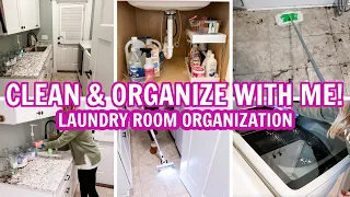 EXTREME CLEAN, DECLUTTER, & ORGANIZE WITH ME | LAUNDRY ROOM CLEAN OUT