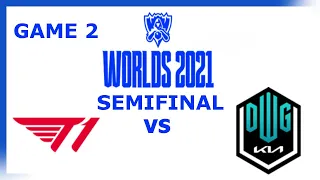 T1 VS DK HIGHLIGHTS | GAME 2 | Semifinals Day 1 | Worlds 2021 | PL cast