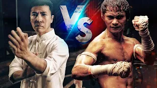 Donnie Yen vs Thai boxer in the elevator in the movie - IP MAN 3 2015