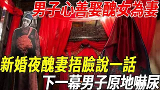 男子心善娶醜女為妻，洞房夜醜妻捂臉說：快去取一碗香油來，下一幕男子原地嚇傻！到底發生了什麼？！#聽佛