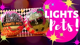 NEW! LOL Surprise Lights Pets!  With REAL Hair!