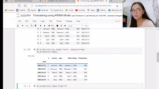 Python forecasting on Jupyter notebook