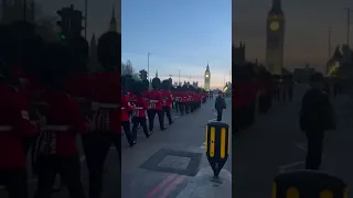 The King's Guards Rehearse for the Coronation of King Charles III