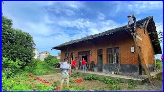 Renovating the old rotten house and garden in rural China