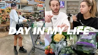 Vlog: Weekly Grocery Routine, what we eat in a day, husband cooks me dinner! | Julia & Hunter Havens