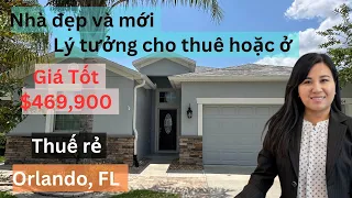 NHÀ ĐẸP VÀ MỚI GIÁ TỐT $469,900 THUẾ RẺ ORLANDO, FL