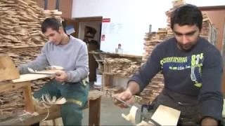 Michal Obrk Výroba dreveného šindľa