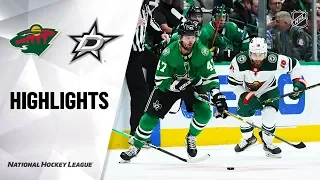 NHL Highlights | Wild @ Stars 10/29/19