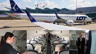 LOT POLISH AIRLINES: Best Airline in Europe? Lviv to Warsaw Trip Report (Embraer E195)