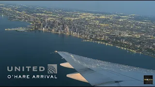 United Airlines 777-200 - Sunrise Landing At Chicago O'Hare