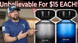 ULTRA CHEAP FRAGRANCE FINDS Of The Year! Dunhill Driven Blue EDT & Black EDP