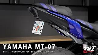 How to install an Elite-1 High Mount Fender Eliminator on a 2021+ Yamaha MT-07 by TST Industries