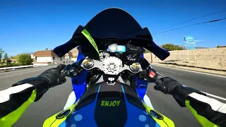 When 2 Yamaha R1's go FULL THROTTLE with views!