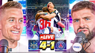 *SCENES* Newcastle DOMINATE PSG! | Newcastle 4-1 PSG Highlights!