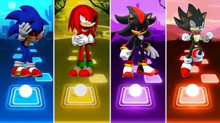 Sonic Exe 🆚 Knuckles Exe 🆚 Shadow Exe 🆚 Dark Sonic || Tiles Hop Gameplay 🎯🎶
