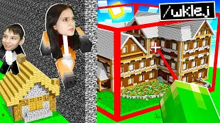 OSZUKUJE MŁODSZE RODZEŃSTWO w KONKURSIE BUDOWANIA w Minecraft!