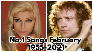 The No.1 Song Worldwide in February of Each Year 1955-2021