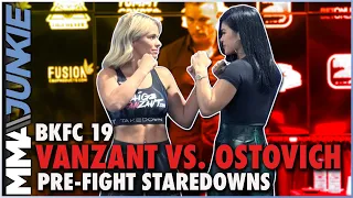 Paige VanZant and Rachael Ostovich square off | BKFC 19 Full card faceoffs