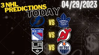 3 FREE NHL Picks Today 4/29/23 NHL Picks and Predictions NHL picks today
