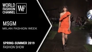 MSGM spring-summer 2019 |  Milan fashion week